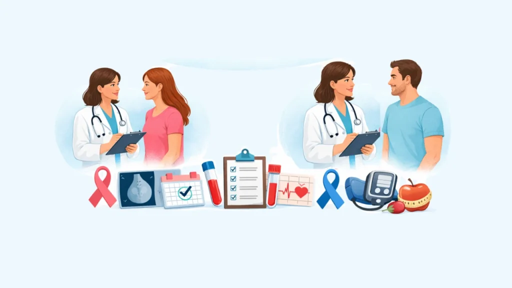 Well Woman and Well Man Exams: Personalized Screening Schedules