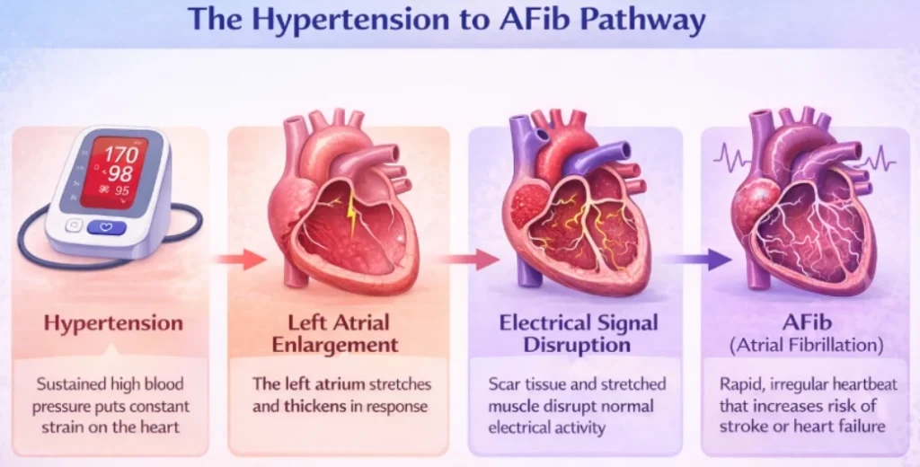 The Hypertension to AFib Pathway