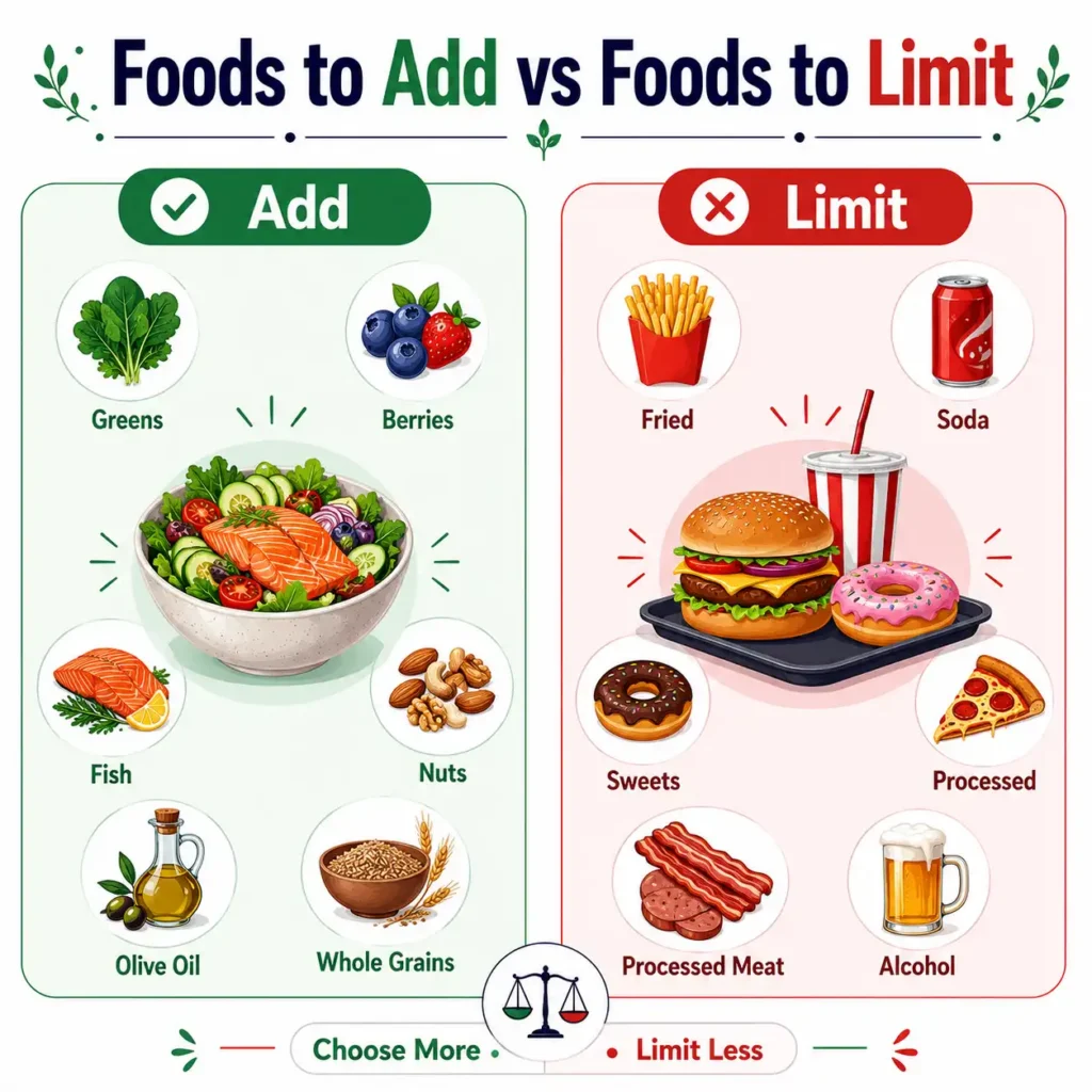 Food to add vs Limit