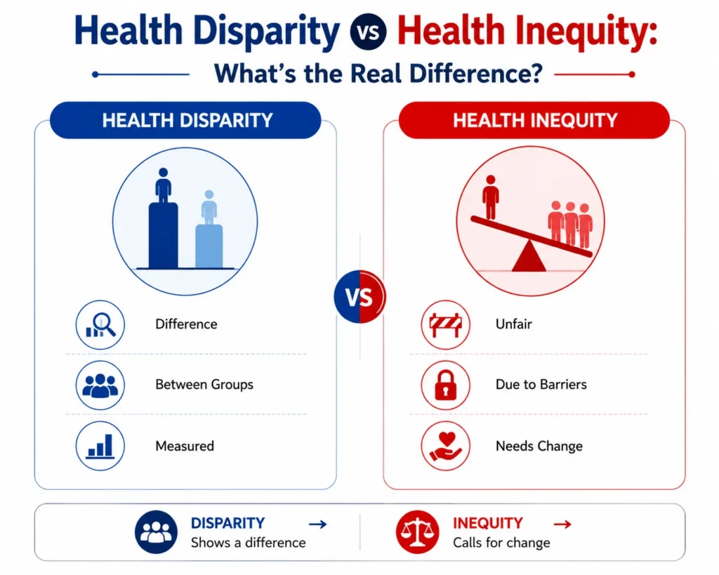 Health Disparities vs Health Inequity Explained